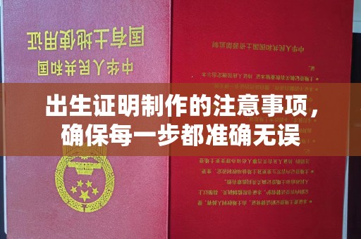密云出生证明制作的注意事项，确保每一步都准确无误